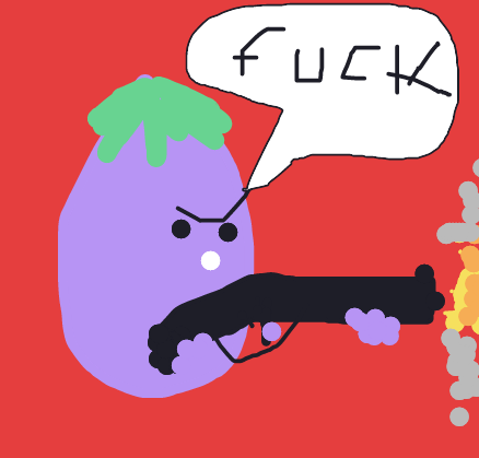 My Aubergine fatiguée des blagues