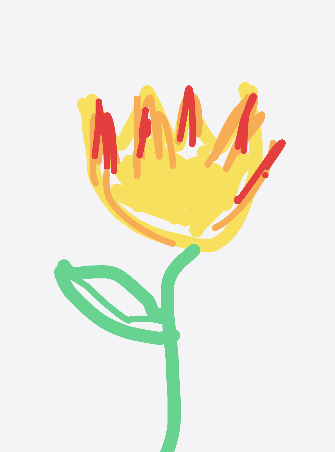 My Favorite flower — a one-shot sketch by BlackOystercatcher on The Midnight Gallery daily drawing app.