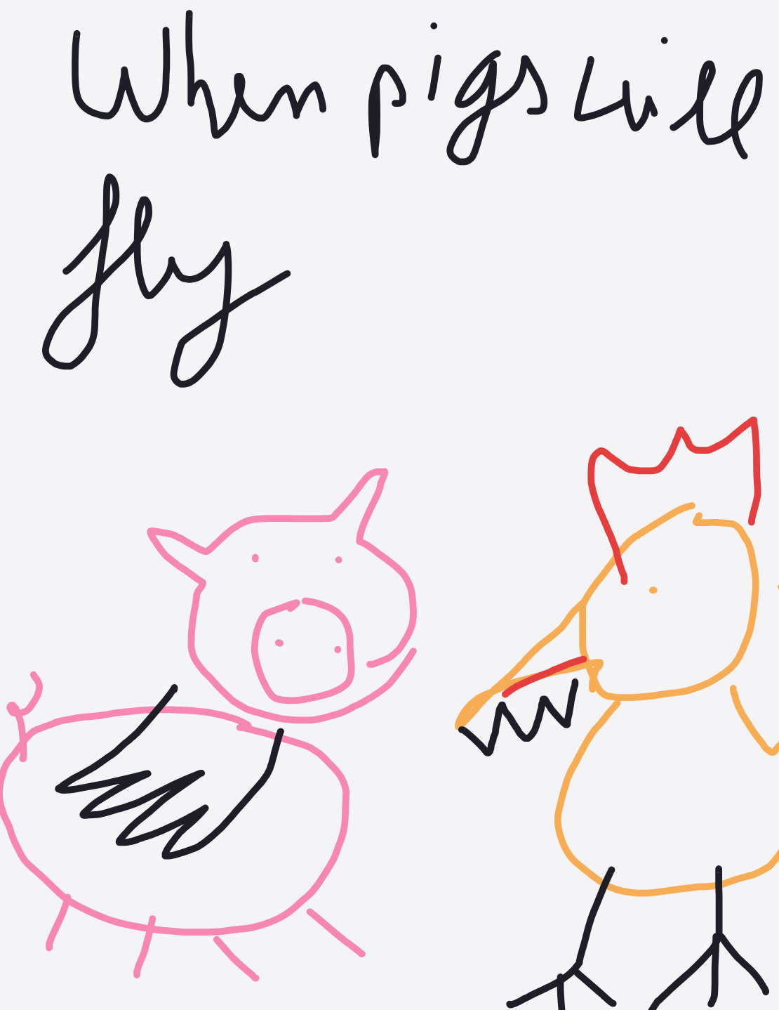 My Cochon avec des ailes volant