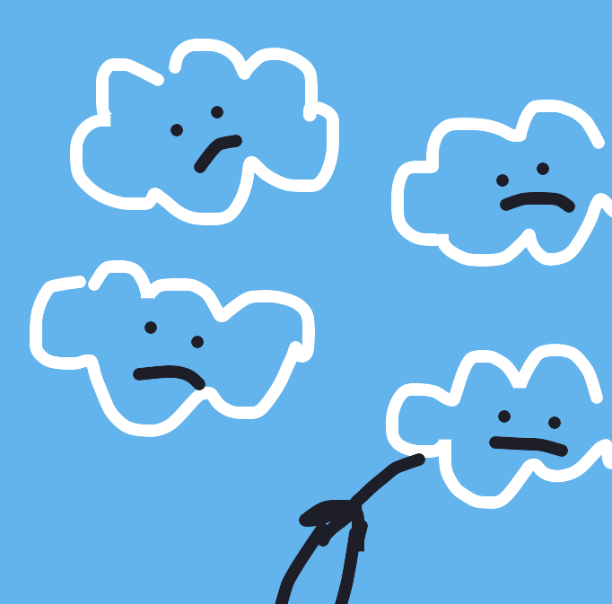 My Nuage qui passe l’aspirateur