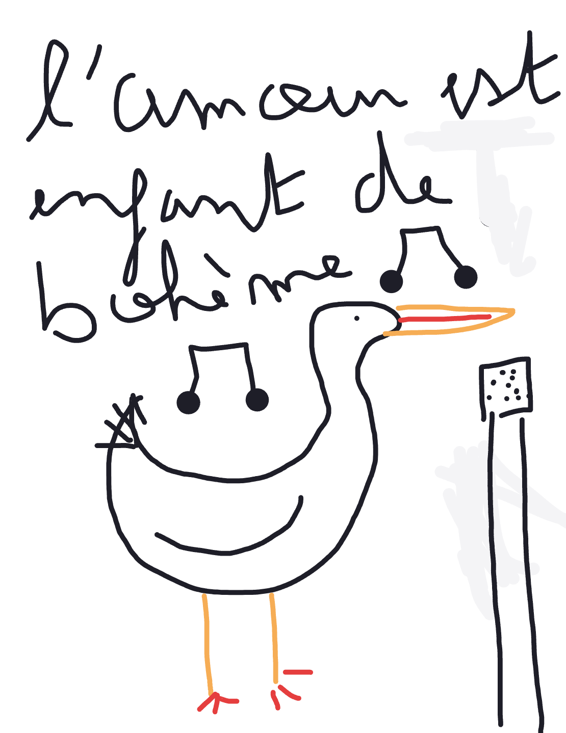 My Cygne comme chanteur d'opéra