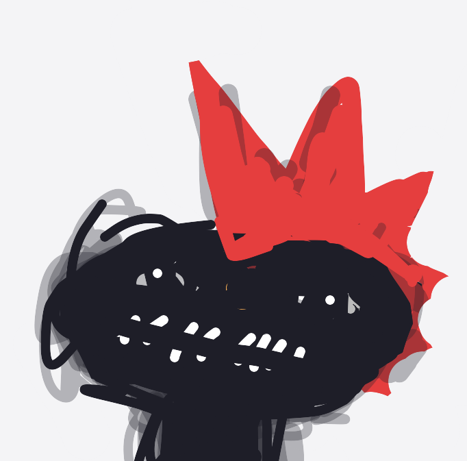 A visage sketch by Glacial — drawn in one shot in The Midnight Gallery daily drawing app.