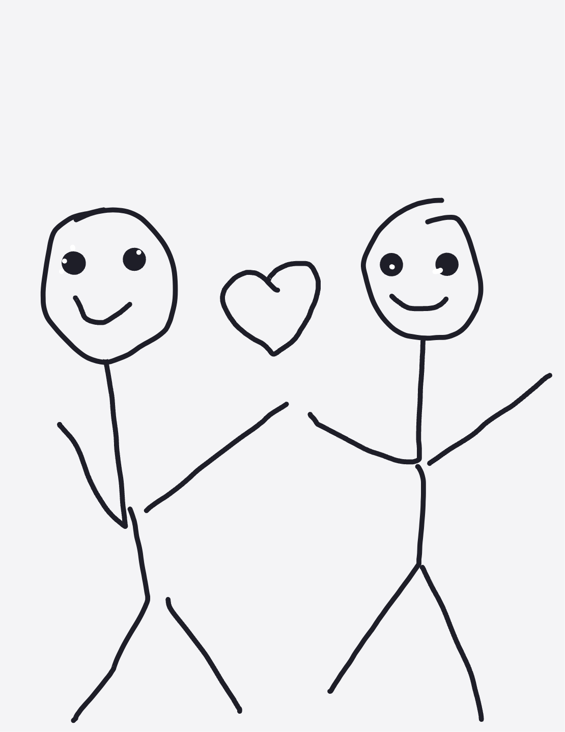 My Deux personnes se serrant la main — a one-shot sketch by daisyxcore on The Midnight Gallery daily drawing app.
