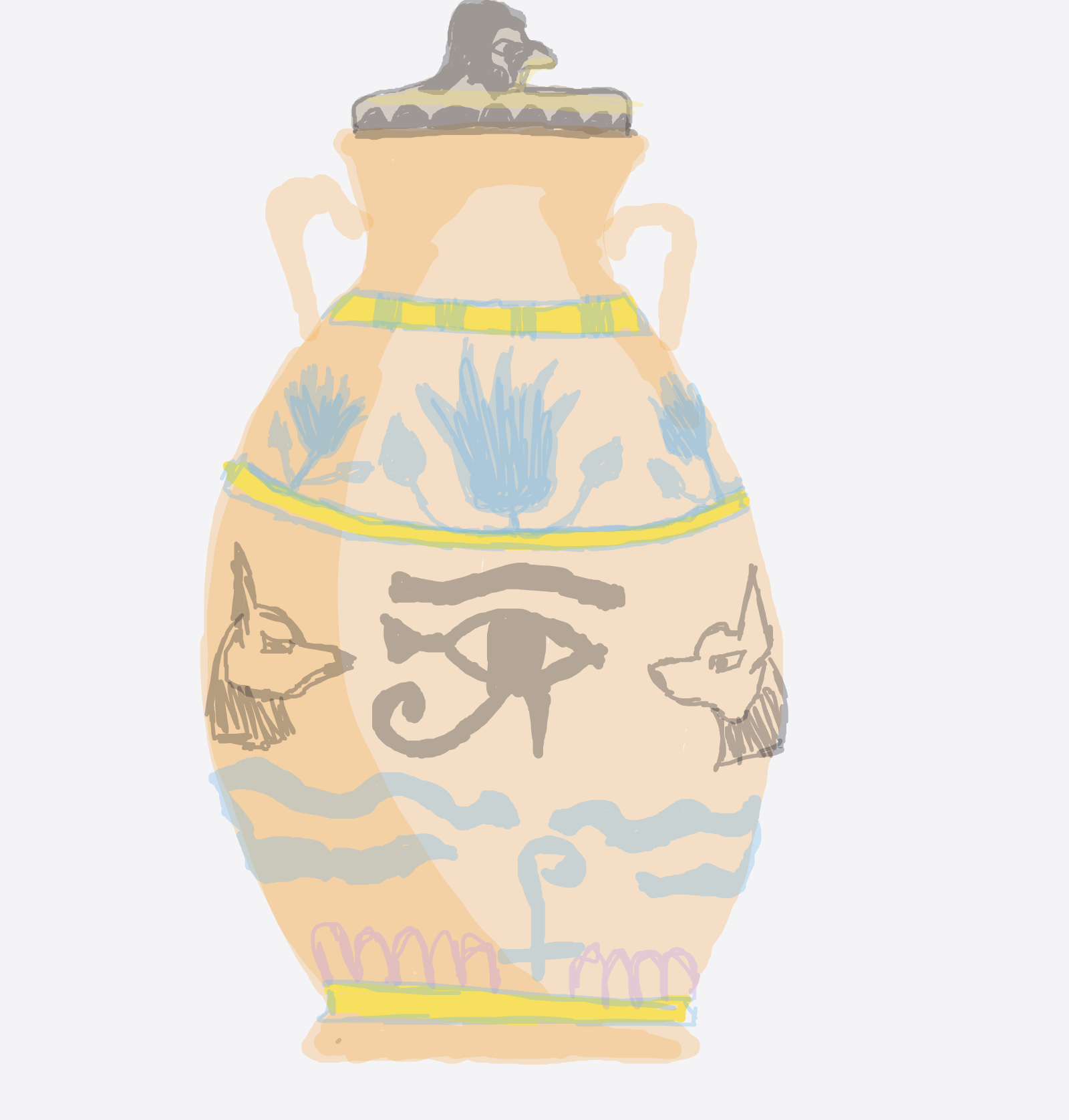 My Vase — a one-shot sketch by Mizzie on The Midnight Gallery daily drawing app.