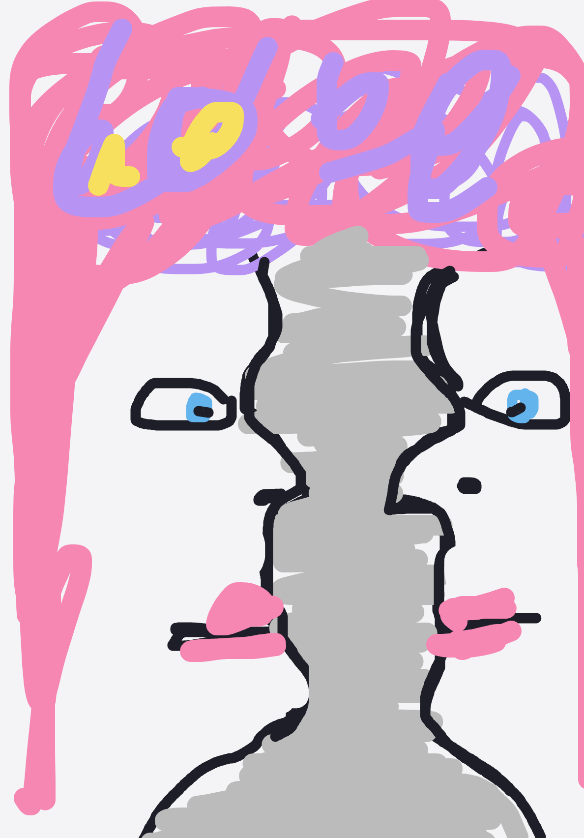 My Vaseface — a one-shot sketch by MadCreator on The Midnight Gallery daily drawing app.