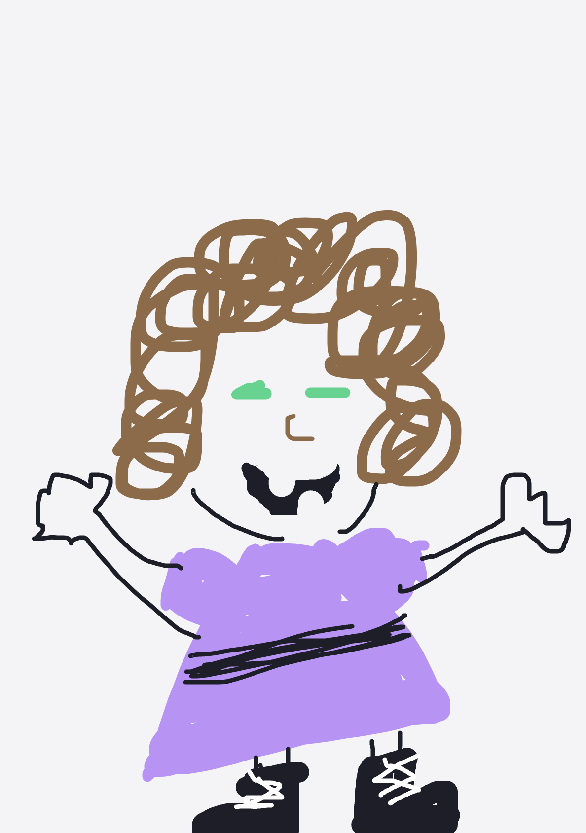 My My face when I was a child — a one-shot sketch by MadCreator on The Midnight Gallery daily drawing app.