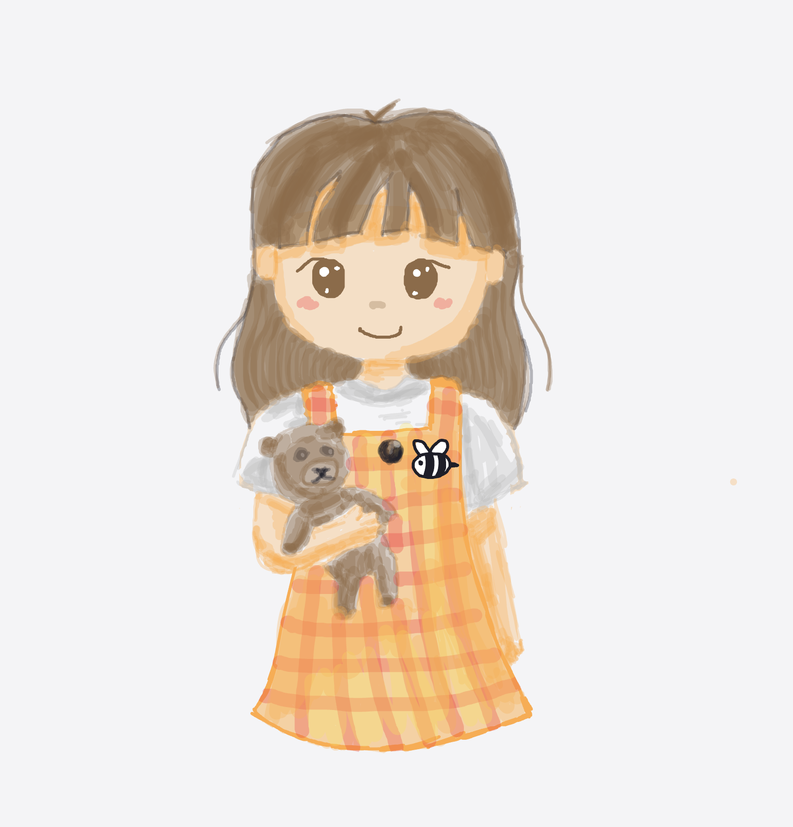 My My face when I was a child — a one-shot sketch by Mizzie on The Midnight Gallery daily drawing app.